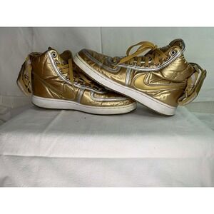 Nike Vandal High Supreme EX Metallic Gold Puffer  318560-771 Mens 9.5 11W